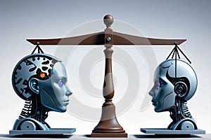 The Tug of War, AI Innovation vs. Ethical Considerations, AI Generated