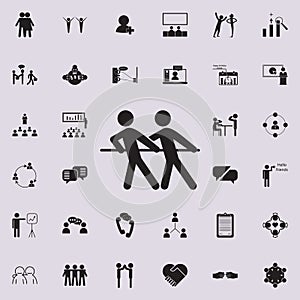 tug of war icon. Detailed set of Conversation and Friendship icons. Premium quality graphic design sign. One of the collection ico