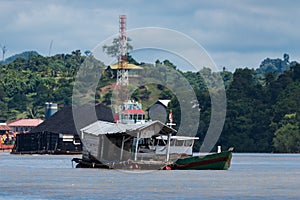 Tugboat for coal transportation in Berau, Kalimantan