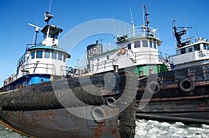 Tugboats in Winter