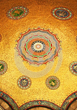 Tugra on mosaics, sign of otto