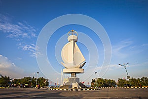 Tugu Iman dan Taqwa, Landmark of Tanjung Balai, Karimun, Riau Archipelago, Indonesia. photo