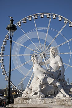 Tuileries Garden and Ferris in Paris