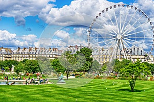 Tuileries Garden and ferris wheel, Paris, France