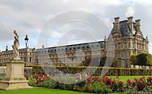 Tuileries gardens in Paris photo