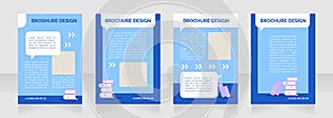 Tuition classes presentation blank brochure layout design