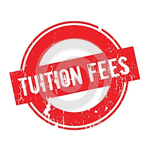 Tuition Fees rubber stamp