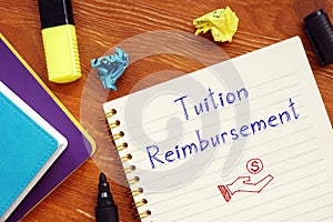 Tuition Reimbursement phrase on the sheet