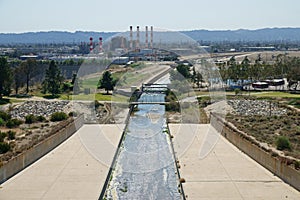 Tujunga Wash Stream View from Hansen Dam in Los Angeles