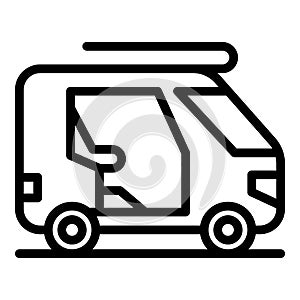 Tuk tricycle icon outline vector. Indian bike