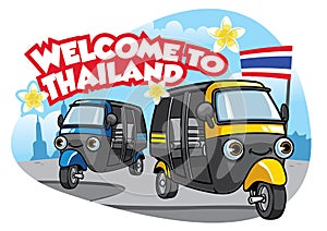 Tuk tuk car of thailand