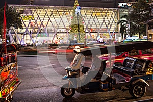 Tuk Tuk and Christmas tree