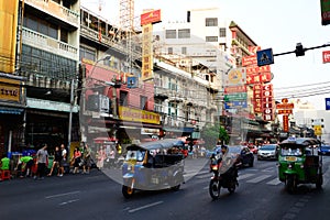 Tuk tuk bangkok chinatown thailand