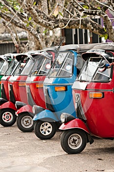 Tuk-tuk is a popular asian transport as a taxi.