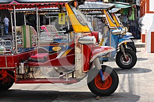 Tuk-tuk tourist taxi in Thailand