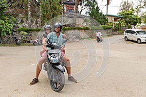 Tuktuk on the motor bike tourism photo