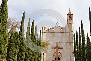 Tula cathedral  in hidalgo mexico II photo