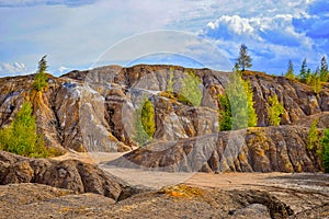 Earth dumps of the Konduki quarries photo