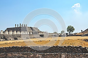 Tula Ruins, Mexico with Toltec Statues photo