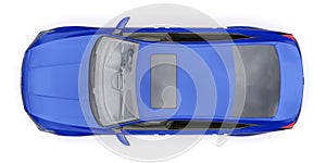 Tula, Russia. January 30, 2022: Honda Accord 2020: Blue large hybrid business sedan for work and family. 3D illustration