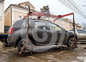 Loading a car using a manipulator