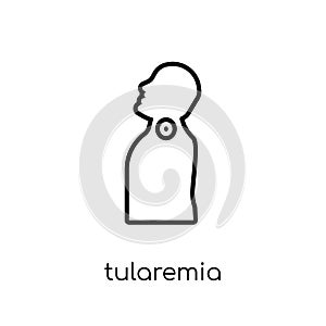 Tularemia icon. Trendy modern flat linear vector Tularemia icon