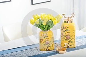 tulip bouquet in vase