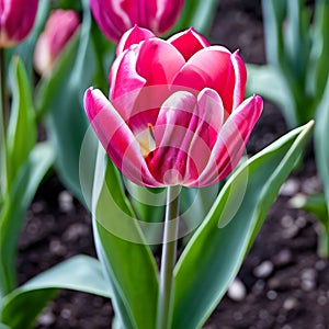 tulip tulipa spp originally cultivated in turkey during the ott photo