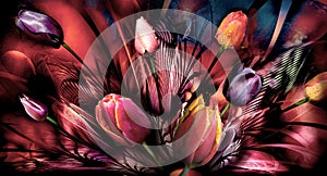 Tulips abstrackt