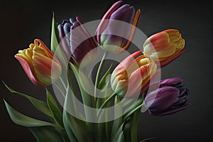 Tulips: These colorful and elegant flowers