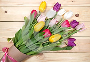 Tulips flowers background