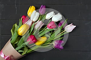 Tulips flowers background