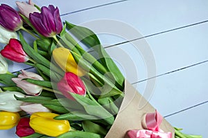 Tulips flowers background