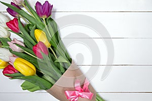 Tulips flowers background