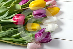 Tulips flowers background