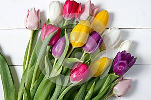 Tulips flowers background