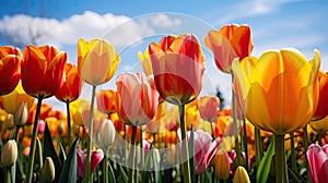 tulips nature flower farm