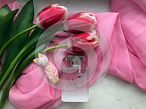 Tulips and perfume