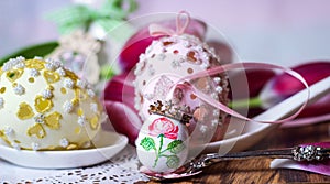 tulips spring eastereggs flowers princess crown tiara fairytale wonderland dream rose