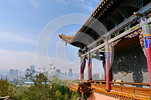 Tulou Temple of Beishan Mountain, Yongxing Temple in Xining Qinghai China