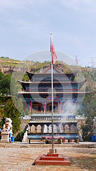 Tulou Temple of Beishan Mountain, Yongxing Temple in Xining Qinghai China