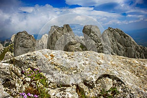 Tulove grede, part of Velebit mountain, landscape.