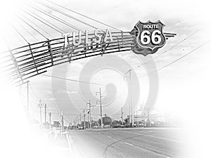 Tulsa Gate on historic Route 66 in Oklahoma