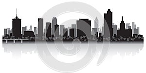 Tulsa Oklahoma city skyline silhouette