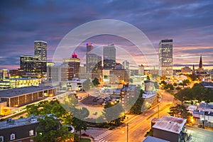 Tulsa, Oklahoma, USA Downtown City Skyline