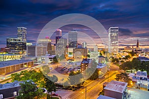 Tulsa, Oklahoma, USA Skyline at Twilight photo