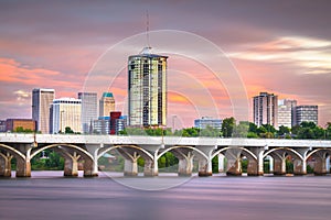 Tulsa, Oklahoma, USA downtown skyline on the Arkansas River