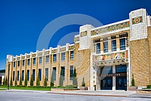 Tulsa`s Historic Expo Square Pavilion Terra Cotta Decor - - Art Deco Building