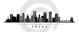 Tulsa skyline horizontal banner.