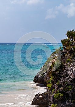 Tulum Beach: Beautiful view of the Ocean